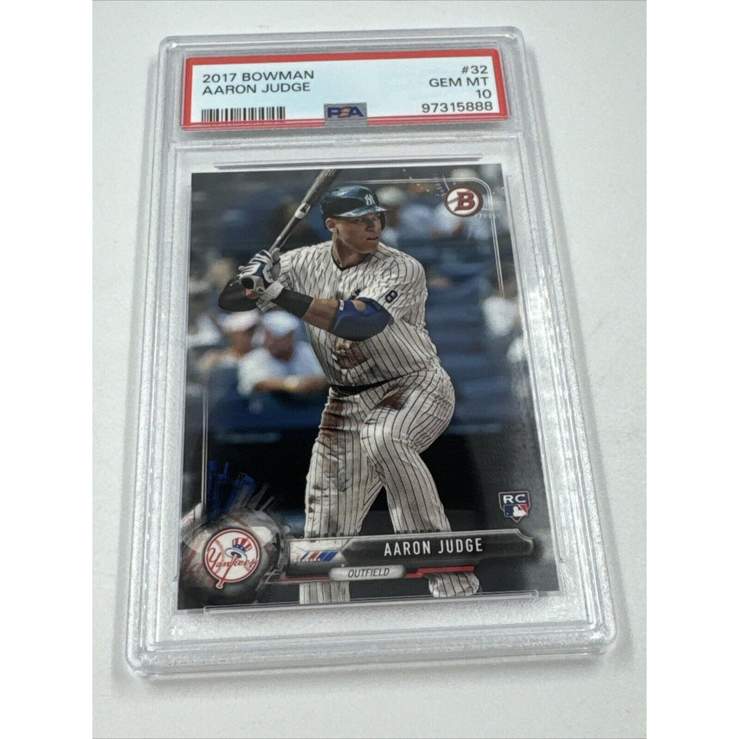 2017 Bowman Aaron Judge Rookie Card RC #32 PSA 10 New York Yankees GEM MINT