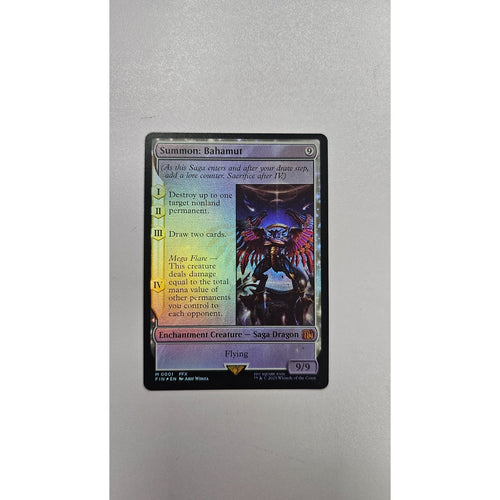 Final Fantasy MTG Magic The Gathering Summon: Bahamut Foil Mythic Rare 0001 FIN
