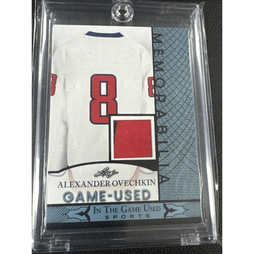 Alexander Ovechkin 2024 Leaf In The GAME USED Card (GUM-1) Red Color Patch