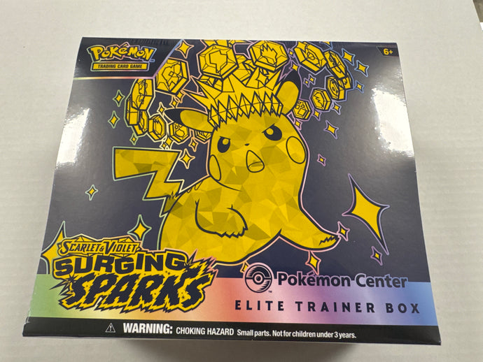 Pokémon Scarlet and Violet Surging Sparks Pokemon Center ETB