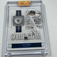 Load image into Gallery viewer, Ichiro Suzuki 2018 National treasures Game Gear Button 1/1 Game Used