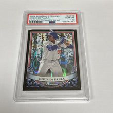 Load image into Gallery viewer, 2024 bowman sterling baseball JOSUE DE PAULA PROSPECT BLACK LAVA ((/10))PSA 10