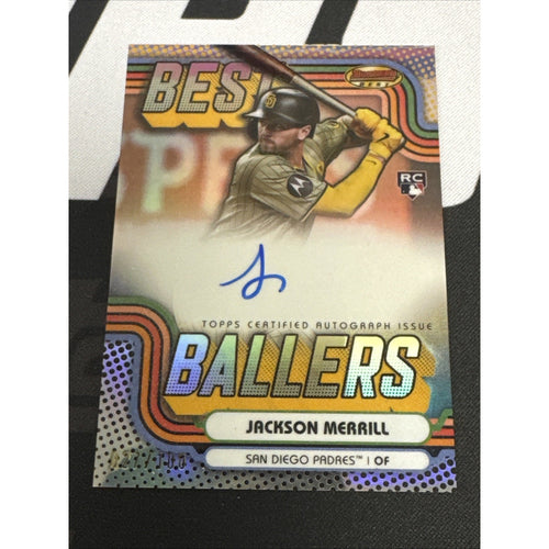2024 Bowman's Best Ballers /100 Jackson Merrill #BBA-JM Rookie Auto RC