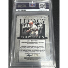 Load image into Gallery viewer, 2023 Leaf Metal &#39;22 Legacy Collection Silver Jim Brown /20 Auto Gem Mint PSA 10