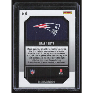 2024 Panini Prizm #4 Drake Maye Emergent