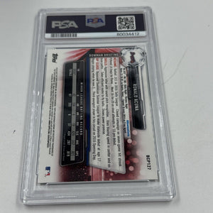 PSA 10 RONALD ACUNA JR. 1st 2017 Bowman Chrome Braves Rookie Card RC GEM MINT