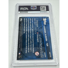 Load image into Gallery viewer, Aaron Judge Yankees RC PSA 10 2017 Topps Chrome Update #HMT50 Batting