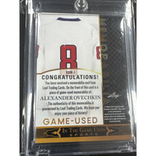 Load image into Gallery viewer, Alexander Ovechkin 2024 Leaf In The GAME USED Card (GUM-1) Red Color Patch