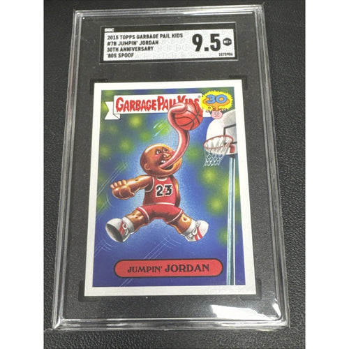 2015 Topps Garbage Pail Kids Jumpin Jordan SGC 9.5