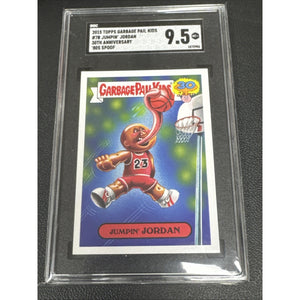2015 Topps Garbage Pail Kids Jumpin Jordan SGC 9.5