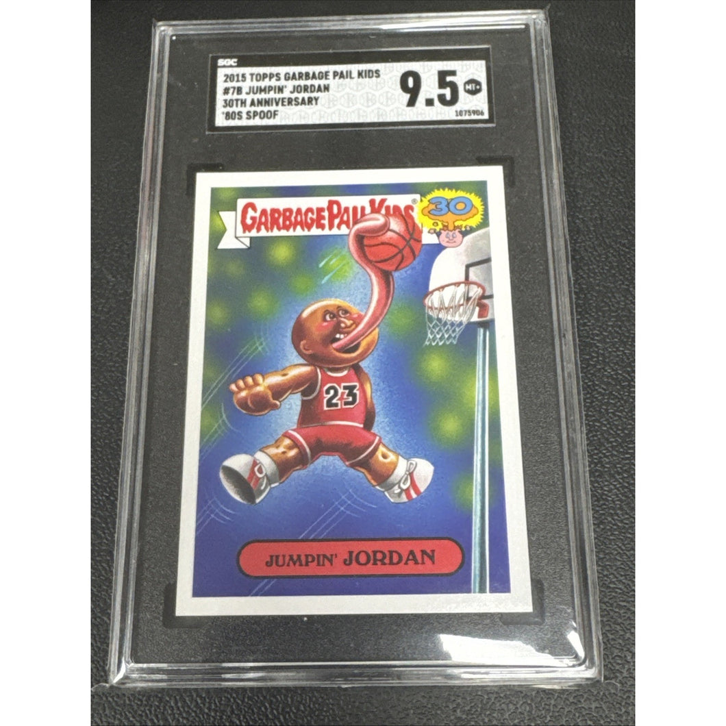 2015 Topps Garbage Pail Kids Jumpin Jordan SGC 9.5