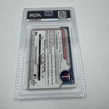 Load image into Gallery viewer, 2024 TOPPS BOWMAN CHROME #CPAEB EDUARDO BELTRE 1st AUTO Yellow /75 PSA 9
