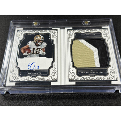 2022 Panini National Treasures #RFE-CO Chris Olave Signatures Booklet #/99 RPA