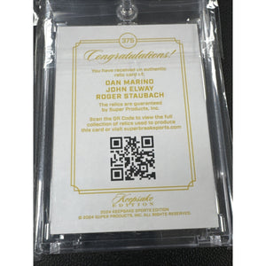 2024 Keepsake Edition -Triple Patch Triple Gem Marino Elway Staubach /99 #375