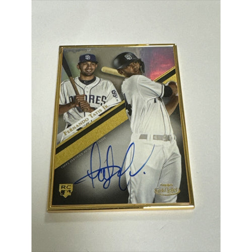 2019 Topps Gold Label Framed Auto Fernando Tatis Jr. RC Rookie On Card AUTO