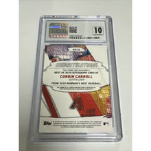 Load image into Gallery viewer, Corbin Carroll 2019 Bowman&#39;s Best Best of 2019 Auto RC CGC 9.5 Auto 10 Rookie