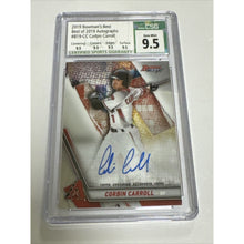 Load image into Gallery viewer, Corbin Carroll 2019 Bowman&#39;s Best Best of 2019 Auto RC CGC 9.5 Auto 10 Rookie