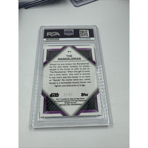 2023 Chrome Star Wars The Mandarin Monikers Green /99 PSA 10