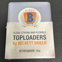 Load image into Gallery viewer, Beckett 55pt thick toploader 25 pack
