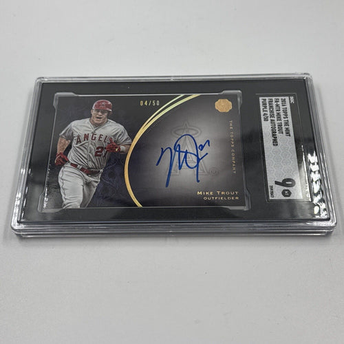 Mike Trout 2016 Topps The mint Auto 04/50 SGC 9