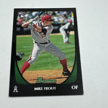 Load image into Gallery viewer, 2011 Bowman Draft Picks &amp; Prospects Baseball #101 Mike Trout Rookie Card RC