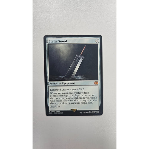 MTG Buster Sword Final Fantasy Regular 255 Mythic Rare