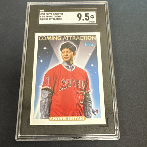 2018 Topps Archives Coming Attraction #CA1 Shohei Ohtani RC Rookie SGC 9.5