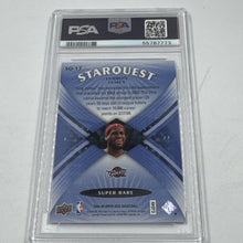 Load image into Gallery viewer, 2008 Upper Deck LeBron James STARQUEST Blue Super Rare Parallel #SQ-17 PSA 10