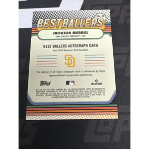 2024 Bowman's Best Ballers /100 Jackson Merrill #BBA-JM Rookie Auto RC