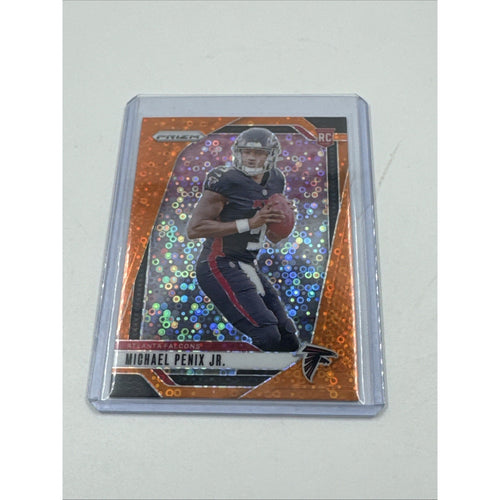 2024 Panini Prizm MICHAEL PENIX JR #378 RC Rookie Orange Disco SP Falcons
