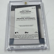 Load image into Gallery viewer, 2024 Topps Museum Collection Jackson Holliday Rookie Autograph RC Auto /299