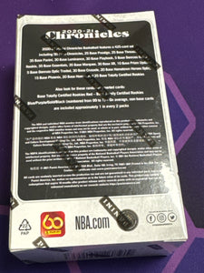 2020/21 Panini Chronicles Basketball Cereal Box