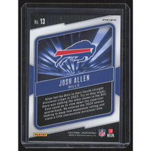 Load image into Gallery viewer, 2024 Panini Prizm #13 Josh Allen Hype Green Prizm