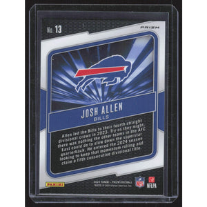 2024 Panini Prizm #13 Josh Allen Hype Green Prizm