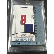Load image into Gallery viewer, Alexander Ovechkin 2024 Leaf In The GAME USED Card (GUM-1) Blue Color Patch