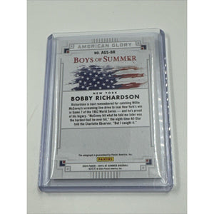 2024 Panini Boys of Summer Bobby Richardson American Glory Auto #/149 NY Yankees
