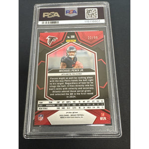 Michael Penix Jr RC Panini Mosaic Blue Prizm PSA 9 (45/99)