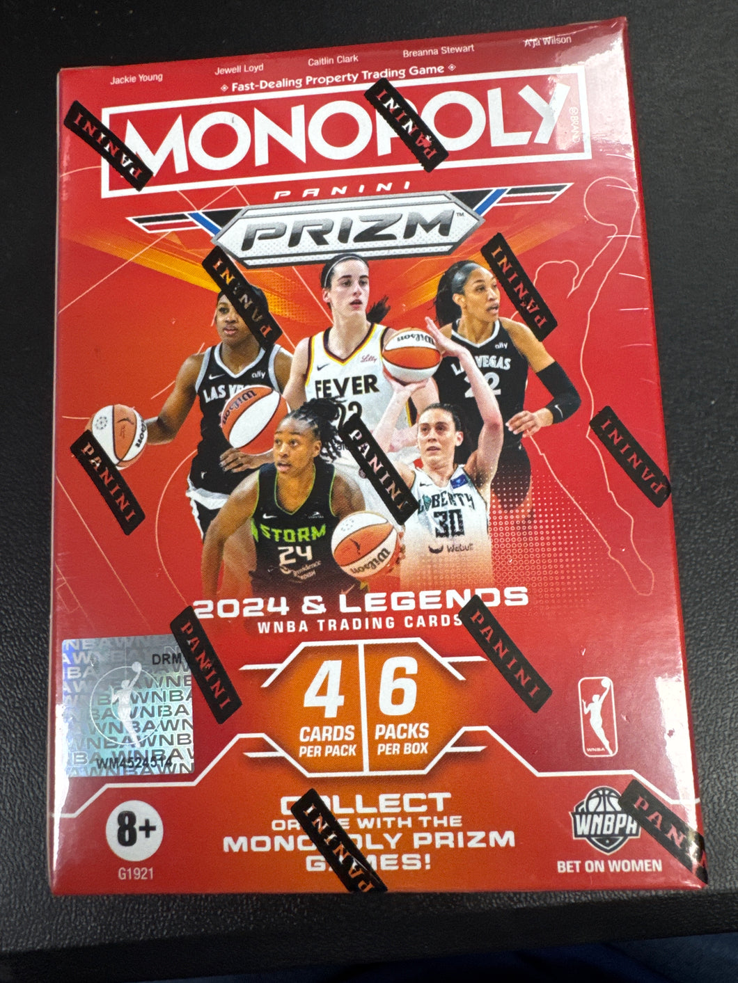 2024 Panini Prizm Monopoly WNBA Basketball 6-Pack Blaster Box