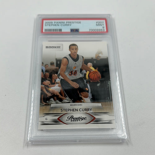 2009-10 Stephen Curry Panini Prestige #230 - Rookie Card RC PSA 9