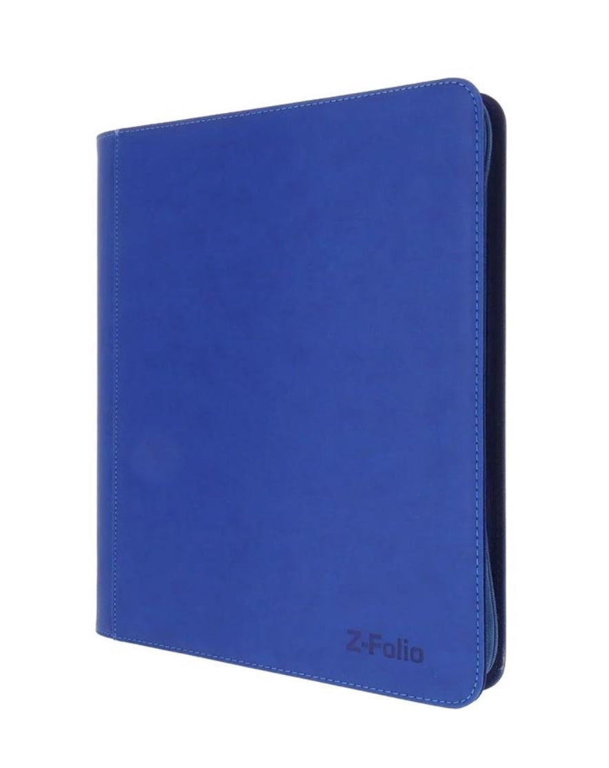 BCW SUPPLIES: Z-FOLIO FOR TOPLOADERS 4-POCKET LX BLUE