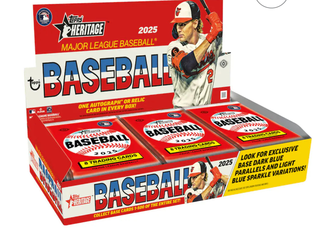 2025 Topps Heritage Baseball Hobby box