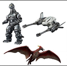 Load image into Gallery viewer, Godzilla vs. Mechagodzilla, Garuda, and Fire Rodan Makuhari Decisive Battle Version S.H.MonsterArts Action Figure