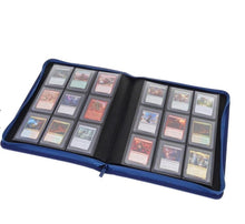 Load image into Gallery viewer, BCW SUPPLIES: Z-FOLIO FOR TOPLOADERS 4-POCKET LX BLUE