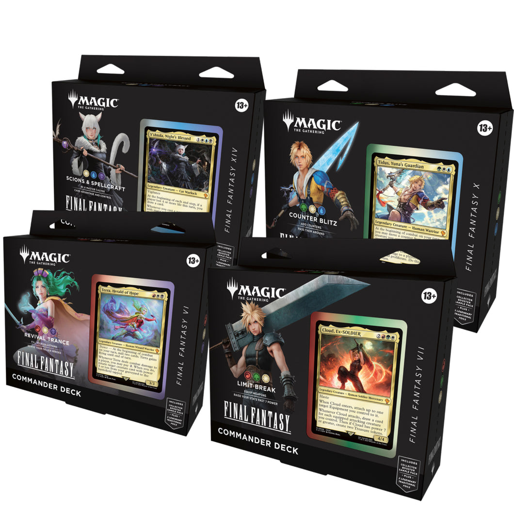 Magic the Gathering Final Fantasy Commander Deck Set Pre-sale