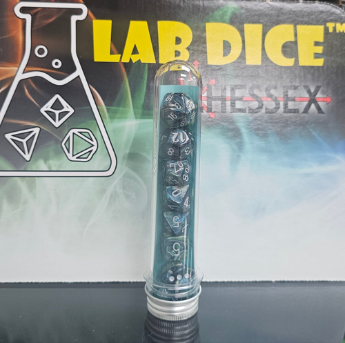 Chessex LAB Dice 7-set Lustrous Neptune/ Grey