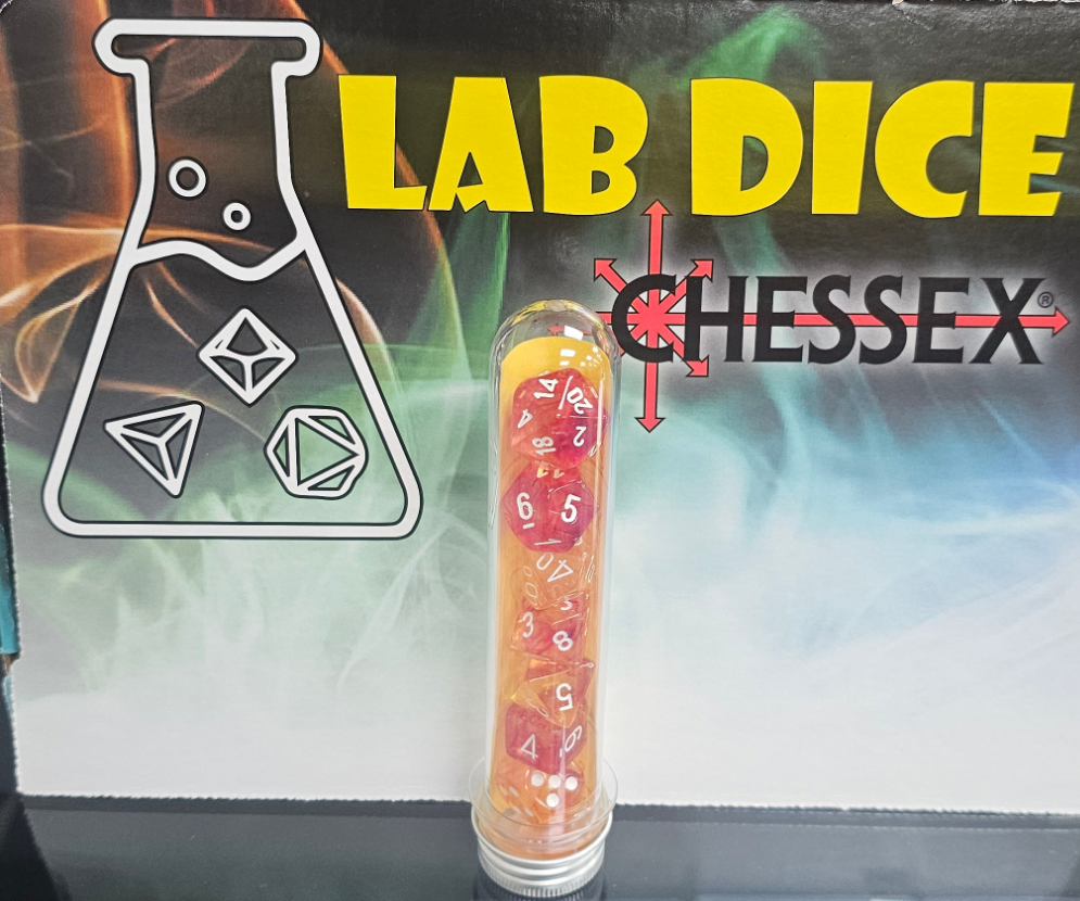 CHESSEX LAB Dice 7-set Nebula Molten / white