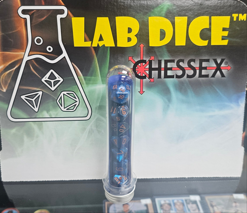 CHESSEX LAB DICE 7-set Borealis Midnight/ Copper