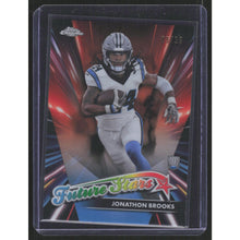 Load image into Gallery viewer, 2024 Topps Chrome #FS-14 Jonathon Brooks Future Stars Orange Refractor #/25