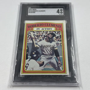 1972 Topps Roberto Clemente IN ACTION #310 SGC 4