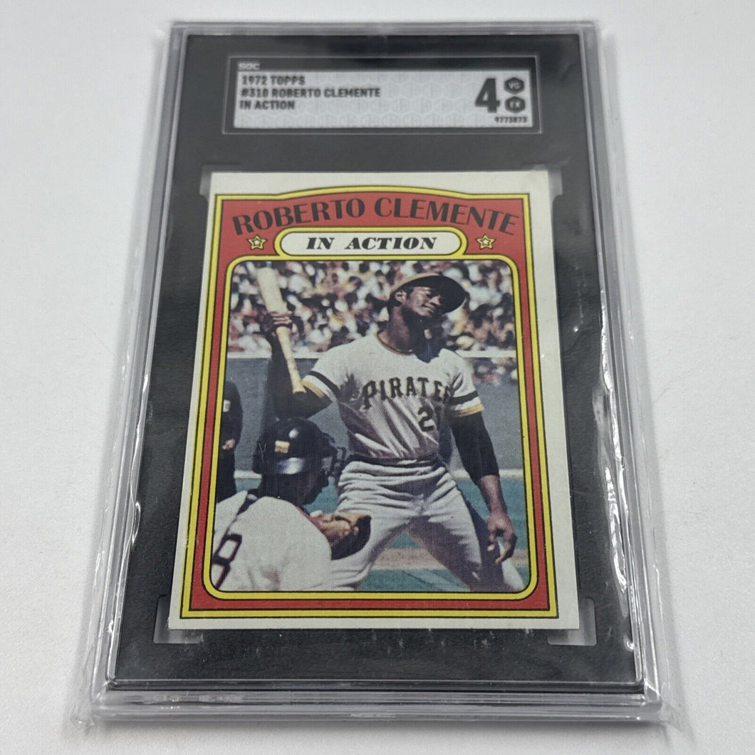 1972 Topps Roberto Clemente IN ACTION #310 SGC 4